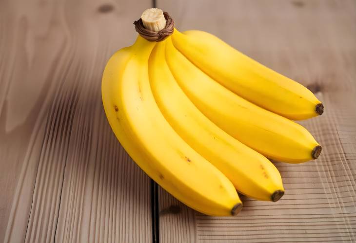 Selective Focus on Fresh Bananas